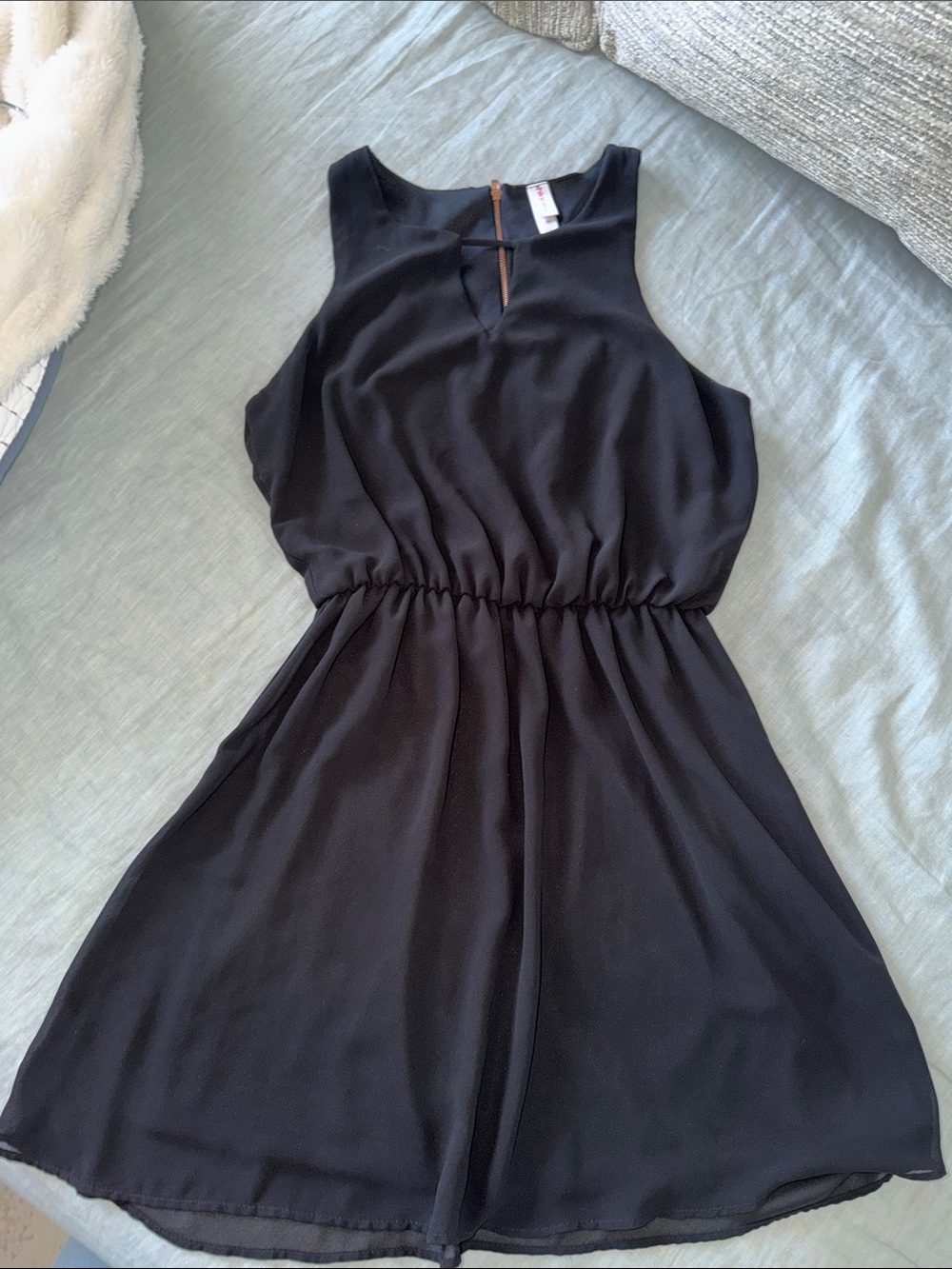 Xhilaration Black Flowy Mini Dress Size sm